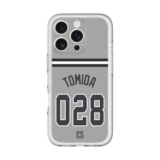 スリムプロテクションプレミアムケース［ 読売ジャイアンツ - #028 TOMIDA - ビジター ］
