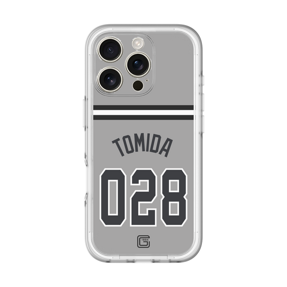 スリムプロテクションプレミアムケース［ 読売ジャイアンツ - #028 TOMIDA - ビジター ］