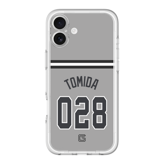 スリムプロテクションプレミアムケース［ 読売ジャイアンツ - #028 TOMIDA - ビジター ］