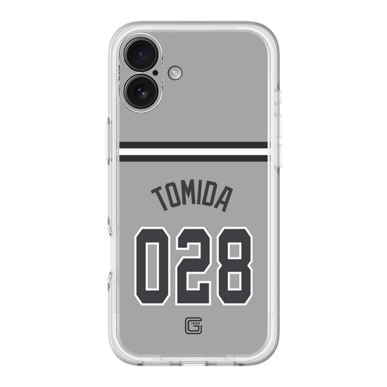 スリムプロテクションプレミアムケース［ 読売ジャイアンツ - #028 TOMIDA - ビジター ］