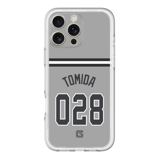 スリムプロテクションプレミアムケース［ 読売ジャイアンツ - #028 TOMIDA - ビジター ］
