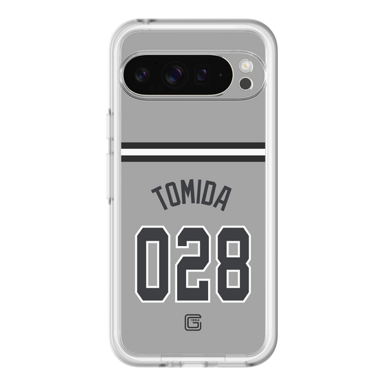スリムプロテクションプレミアムケース［ 読売ジャイアンツ - #028 TOMIDA - ビジター ］