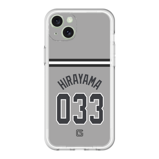 スリムプロテクションプレミアムケース［ 読売ジャイアンツ - #033 HIRAYAMA - ビジター ］