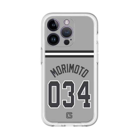 スリムプロテクションプレミアムケース［ 読売ジャイアンツ - #034 MORIMOTO - ビジター ］