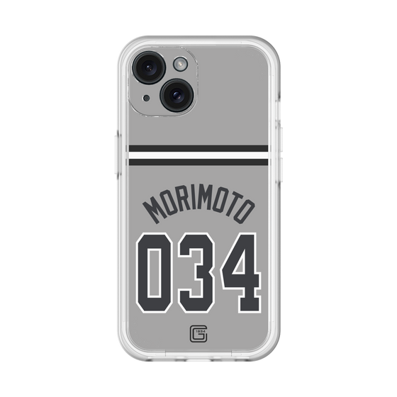 スリムプロテクションプレミアムケース［ 読売ジャイアンツ - #034 MORIMOTO - ビジター ］