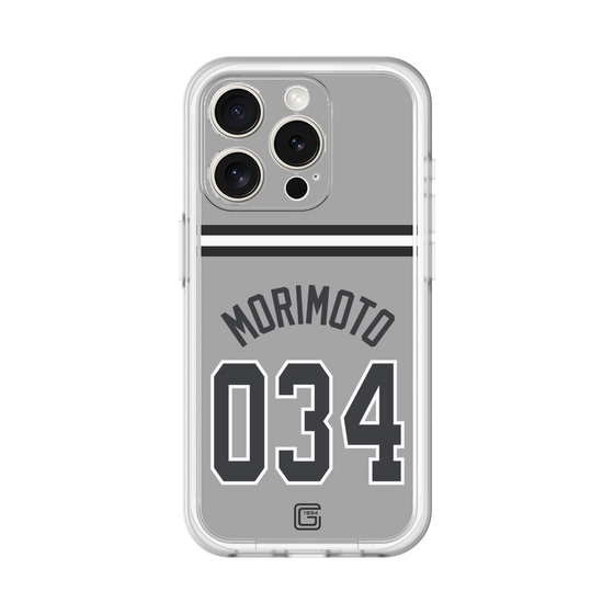 スリムプロテクションプレミアムケース［ 読売ジャイアンツ - #034 MORIMOTO - ビジター ］