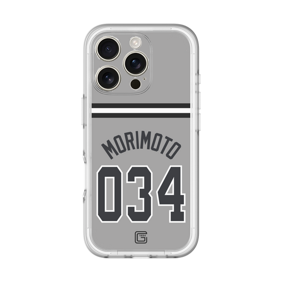 スリムプロテクションプレミアムケース［ 読売ジャイアンツ - #034 MORIMOTO - ビジター ］
