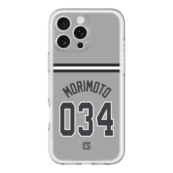スリムプロテクションプレミアムケース［ 読売ジャイアンツ - #034 MORIMOTO - ビジター ］