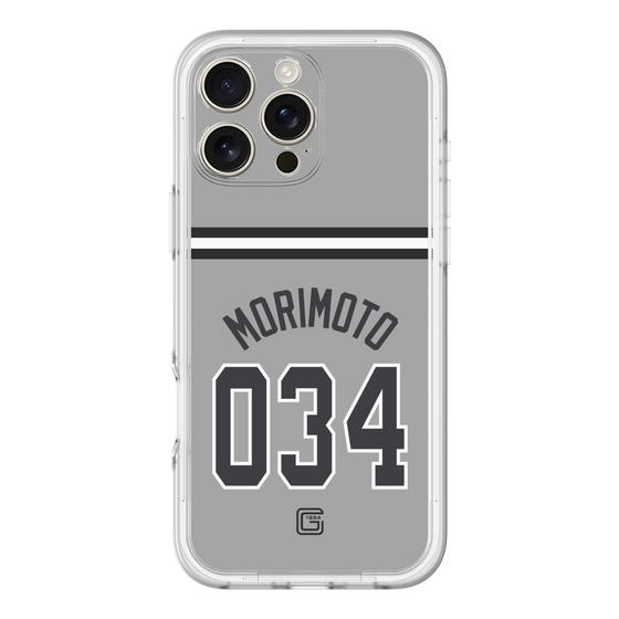 スリムプロテクションプレミアムケース［ 読売ジャイアンツ - #034 MORIMOTO - ビジター ］
