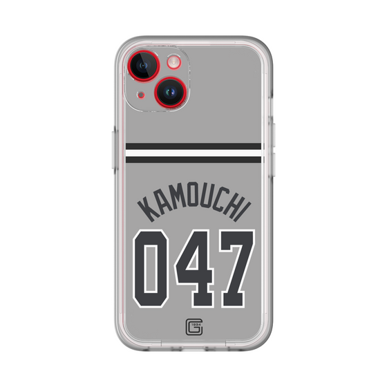 スリムプロテクションプレミアムケース［ 読売ジャイアンツ - #047 KAMOUCHI - ビジター ］
