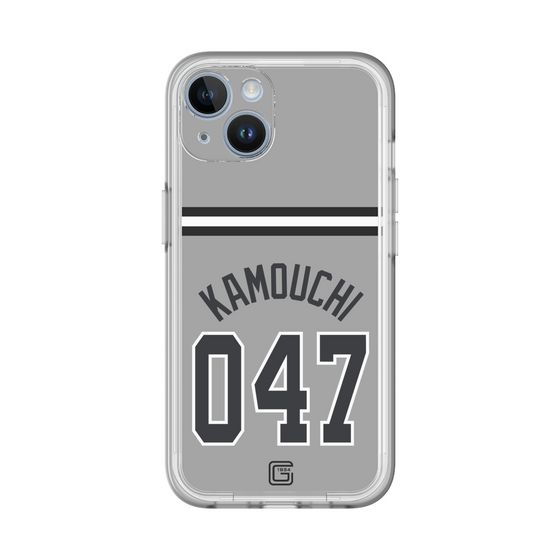 スリムプロテクションプレミアムケース［ 読売ジャイアンツ - #047 KAMOUCHI - ビジター ］