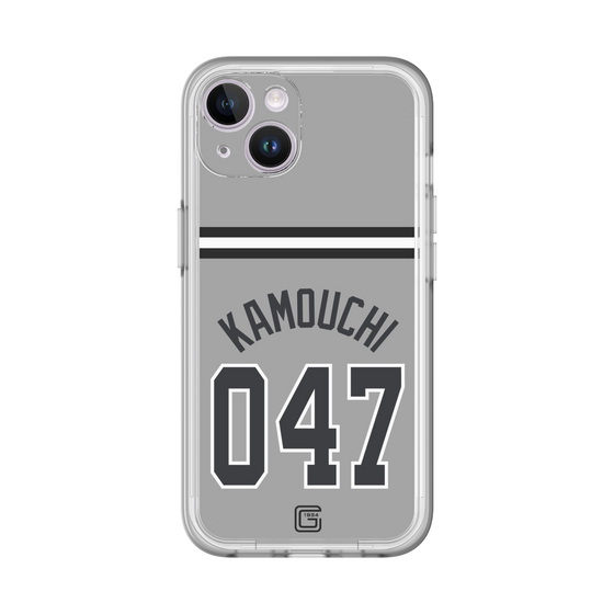 スリムプロテクションプレミアムケース［ 読売ジャイアンツ - #047 KAMOUCHI - ビジター ］