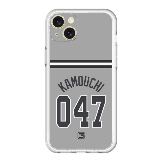 スリムプロテクションプレミアムケース［ 読売ジャイアンツ - #047 KAMOUCHI - ビジター ］