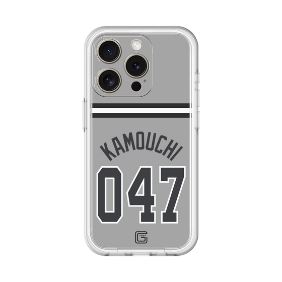 スリムプロテクションプレミアムケース［ 読売ジャイアンツ - #047 KAMOUCHI - ビジター ］