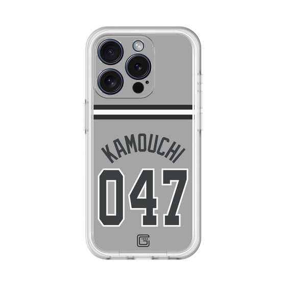 スリムプロテクションプレミアムケース［ 読売ジャイアンツ - #047 KAMOUCHI - ビジター ］