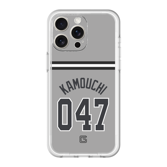 スリムプロテクションプレミアムケース［ 読売ジャイアンツ - #047 KAMOUCHI - ビジター ］