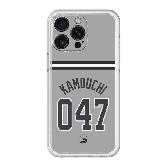 スリムプロテクションプレミアムケース［ 読売ジャイアンツ - #047 KAMOUCHI - ビジター ］