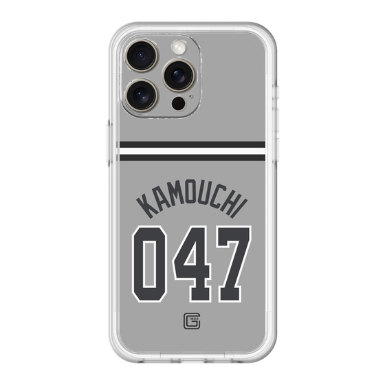 スリムプロテクションプレミアムケース［ 読売ジャイアンツ - #047 KAMOUCHI - ビジター ］