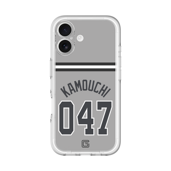 スリムプロテクションプレミアムケース［ 読売ジャイアンツ - #047 KAMOUCHI - ビジター ］