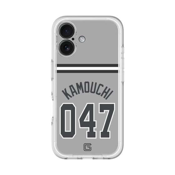 スリムプロテクションプレミアムケース［ 読売ジャイアンツ - #047 KAMOUCHI - ビジター ］