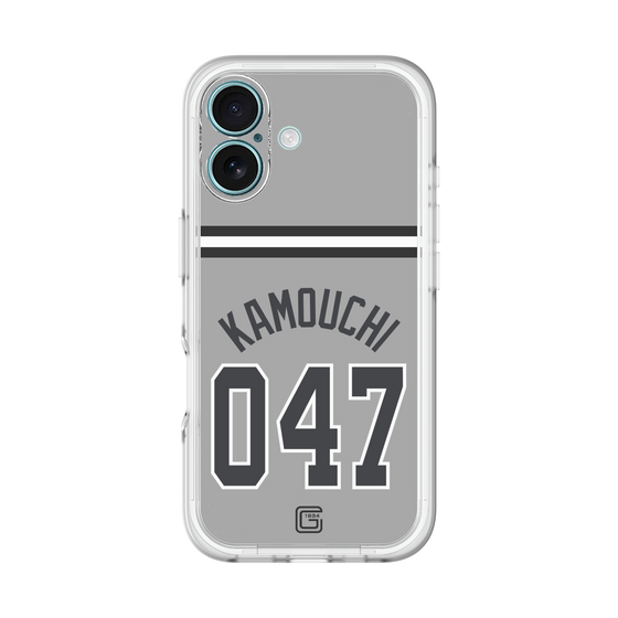 スリムプロテクションプレミアムケース［ 読売ジャイアンツ - #047 KAMOUCHI - ビジター ］