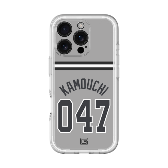 スリムプロテクションプレミアムケース［ 読売ジャイアンツ - #047 KAMOUCHI - ビジター ］