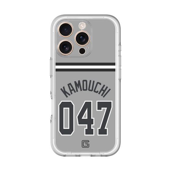スリムプロテクションプレミアムケース［ 読売ジャイアンツ - #047 KAMOUCHI - ビジター ］