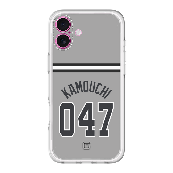 スリムプロテクションプレミアムケース［ 読売ジャイアンツ - #047 KAMOUCHI - ビジター ］