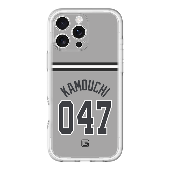 スリムプロテクションプレミアムケース［ 読売ジャイアンツ - #047 KAMOUCHI - ビジター ］