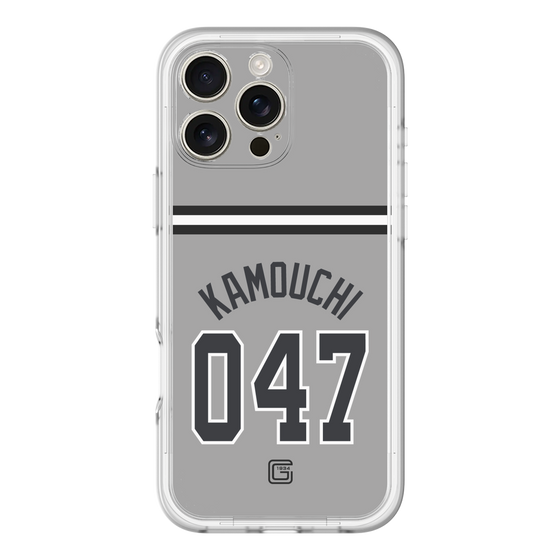 スリムプロテクションプレミアムケース［ 読売ジャイアンツ - #047 KAMOUCHI - ビジター ］