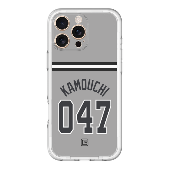 スリムプロテクションプレミアムケース［ 読売ジャイアンツ - #047 KAMOUCHI - ビジター ］