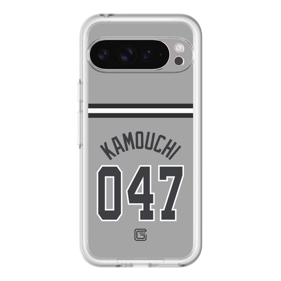 スリムプロテクションプレミアムケース［ 読売ジャイアンツ - #047 KAMOUCHI - ビジター ］