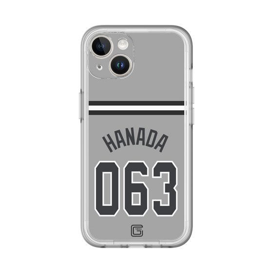 スリムプロテクションプレミアムケース［ 読売ジャイアンツ - #063 HANADA - ビジター ］