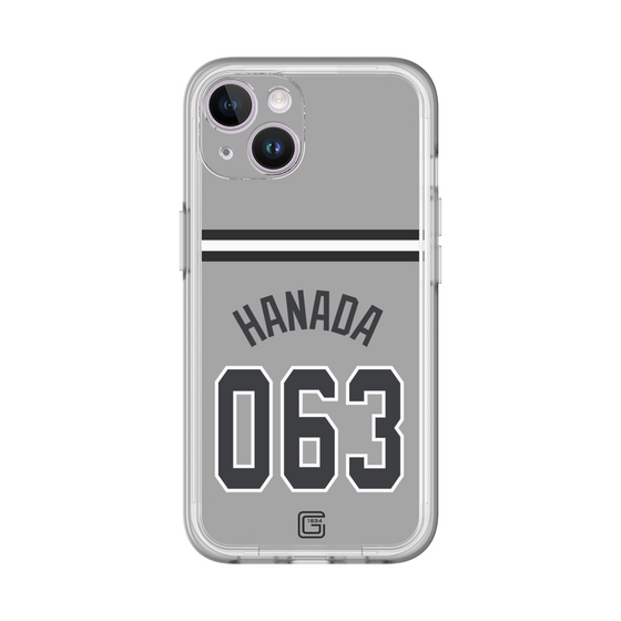 スリムプロテクションプレミアムケース［ 読売ジャイアンツ - #063 HANADA - ビジター ］