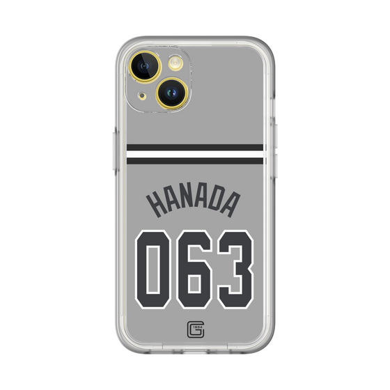 スリムプロテクションプレミアムケース［ 読売ジャイアンツ - #063 HANADA - ビジター ］