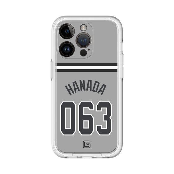 スリムプロテクションプレミアムケース［ 読売ジャイアンツ - #063 HANADA - ビジター ］