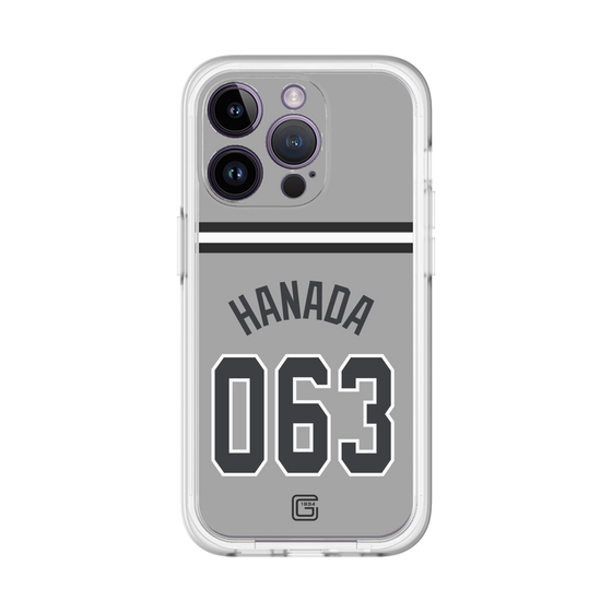 スリムプロテクションプレミアムケース［ 読売ジャイアンツ - #063 HANADA - ビジター ］
