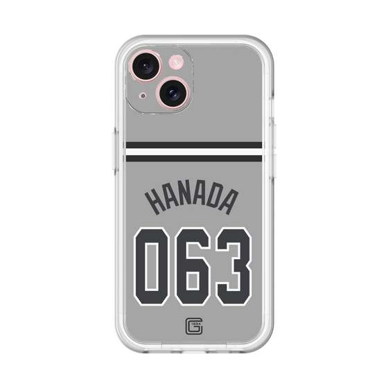スリムプロテクションプレミアムケース［ 読売ジャイアンツ - #063 HANADA - ビジター ］