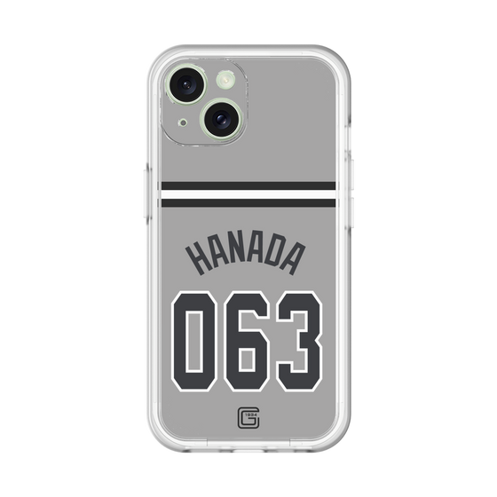 スリムプロテクションプレミアムケース［ 読売ジャイアンツ - #063 HANADA - ビジター ］