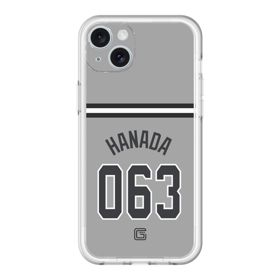 スリムプロテクションプレミアムケース［ 読売ジャイアンツ - #063 HANADA - ビジター ］