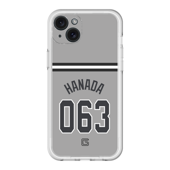 スリムプロテクションプレミアムケース［ 読売ジャイアンツ - #063 HANADA - ビジター ］