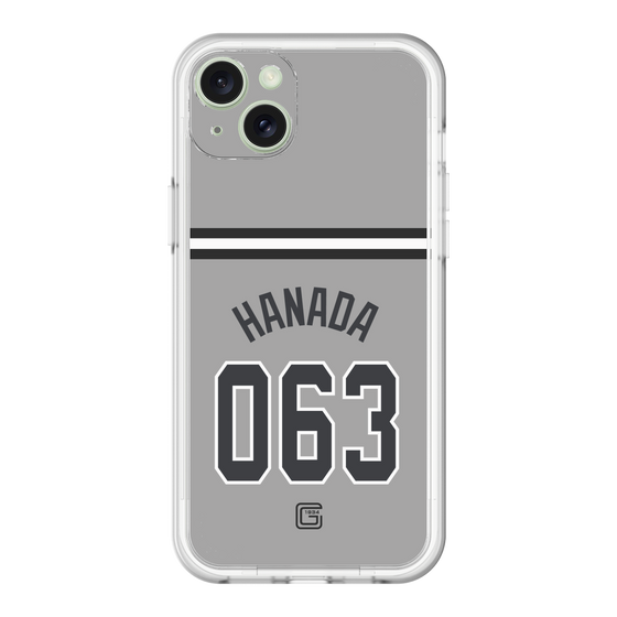 スリムプロテクションプレミアムケース［ 読売ジャイアンツ - #063 HANADA - ビジター ］