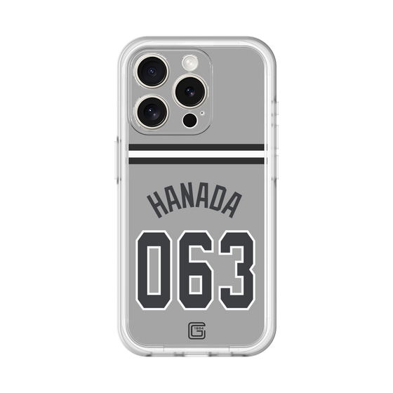 スリムプロテクションプレミアムケース［ 読売ジャイアンツ - #063 HANADA - ビジター ］