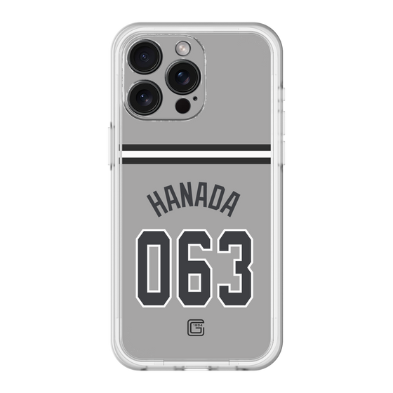 スリムプロテクションプレミアムケース［ 読売ジャイアンツ - #063 HANADA - ビジター ］