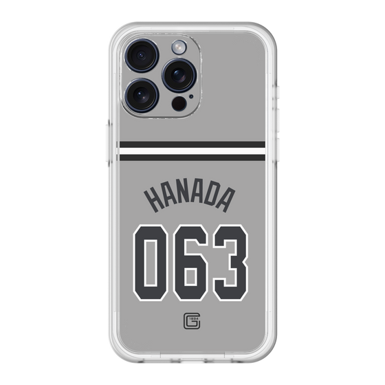 スリムプロテクションプレミアムケース［ 読売ジャイアンツ - #063 HANADA - ビジター ］