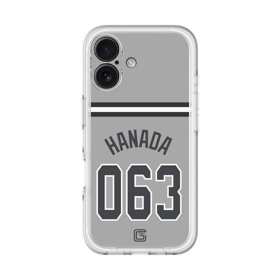 スリムプロテクションプレミアムケース［ 読売ジャイアンツ - #063 HANADA - ビジター ］