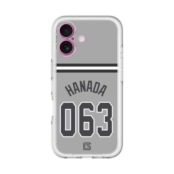 スリムプロテクションプレミアムケース［ 読売ジャイアンツ - #063 HANADA - ビジター ］