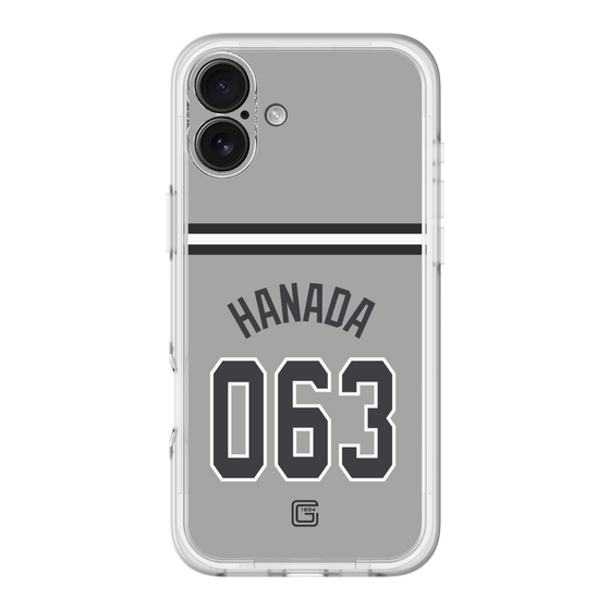 スリムプロテクションプレミアムケース［ 読売ジャイアンツ - #063 HANADA - ビジター ］