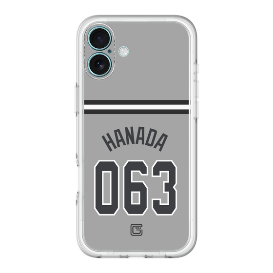 スリムプロテクションプレミアムケース［ 読売ジャイアンツ - #063 HANADA - ビジター ］