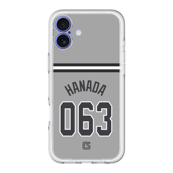スリムプロテクションプレミアムケース［ 読売ジャイアンツ - #063 HANADA - ビジター ］